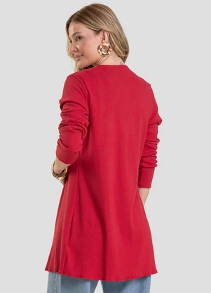Infinita Cor - Cardigan Vermelho - INFINITA COR