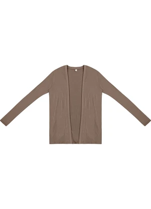 Rovitex - Cardigan Visco Tricot Básico Marrom - ROVITEX
