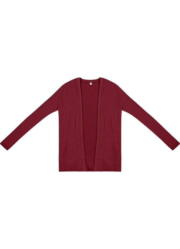 Rovitex - Cardigan Visco Tricot Básico Vermelho 5
