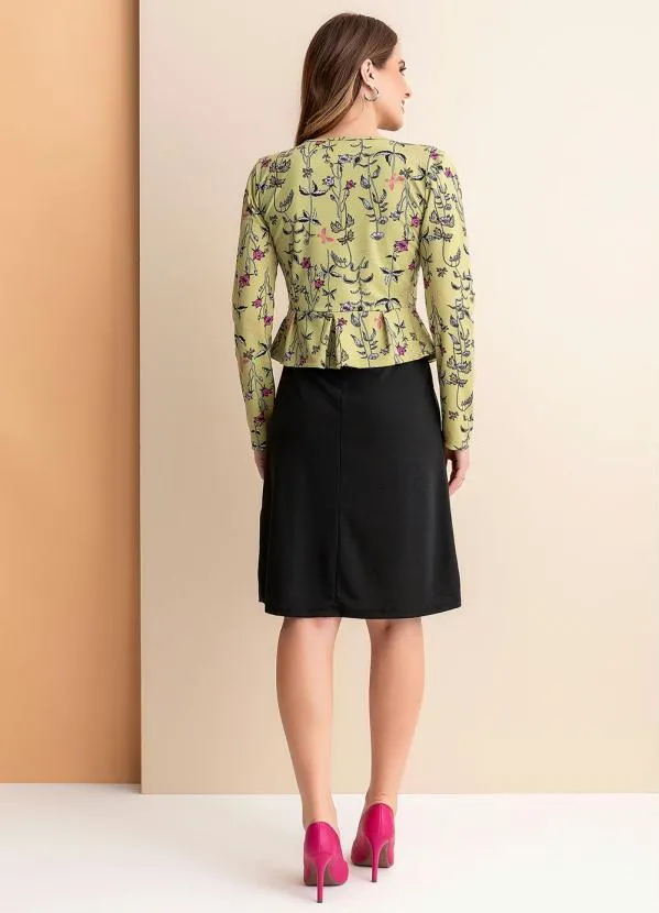 Rosalie - Casaco Floral Verde em Malha 4