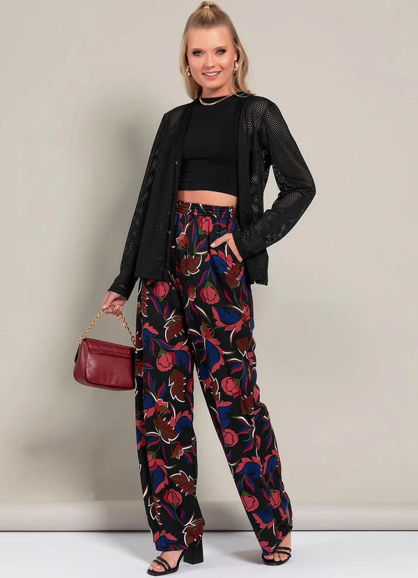 Moda Pop - Casaco Preto em Malha 3