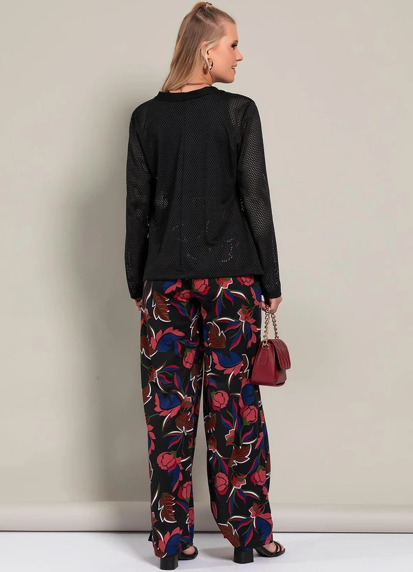 Moda Pop - Casaco Preto em Malha 4