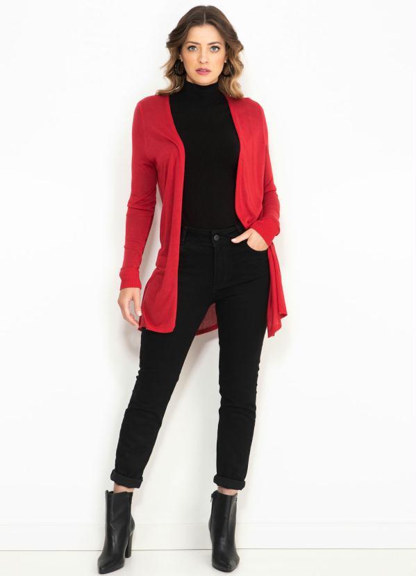 Maria Filó - Casaco Tricot Leve Vermelho 3