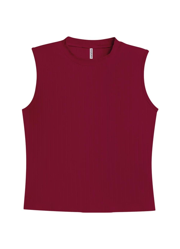 Marialícia - Conjunto Cardigan e Regata Canelado Vermelho 3