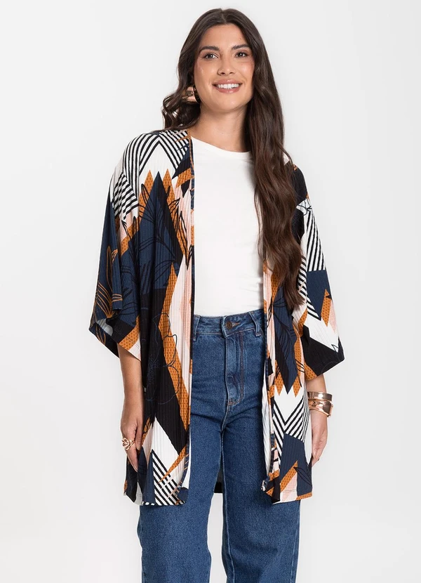 Select - Kimono Feminino Azul