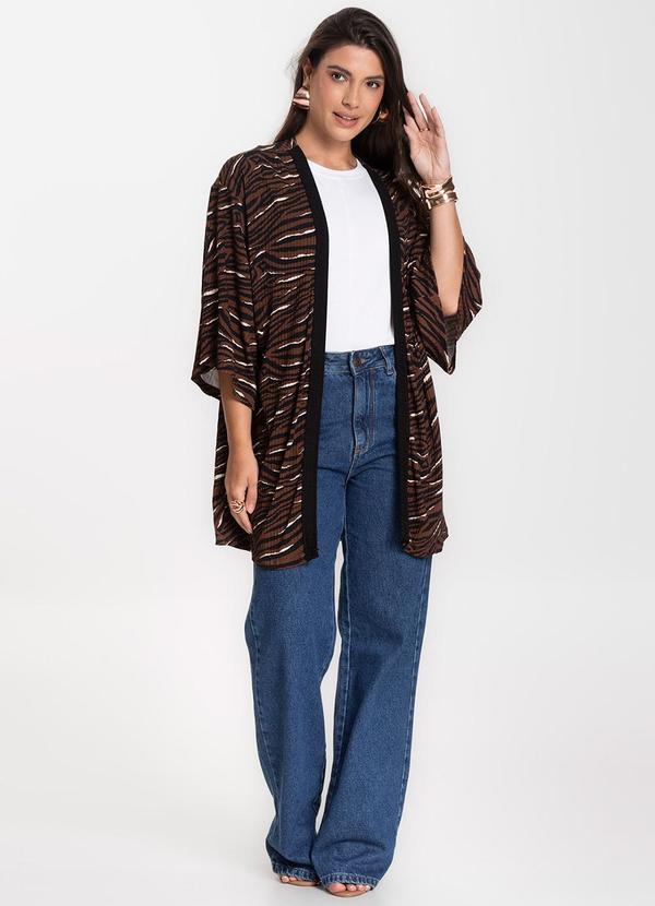 Select - Kimono Feminino Marrom 3