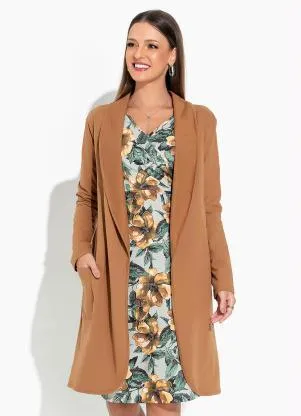 Rosalie - Sobretudo Marrom Alongado - ROSALIE