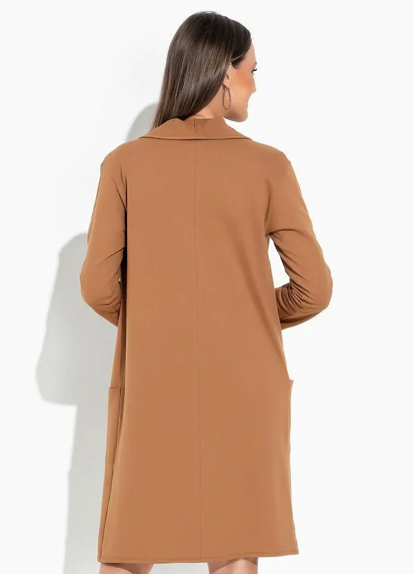 Rosalie - Sobretudo Marrom Alongado 2