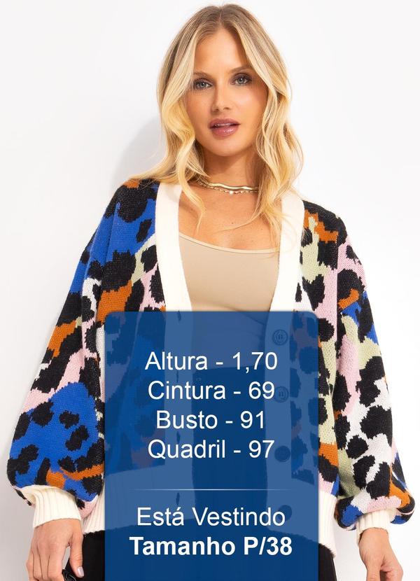 Farm - Suéter Tricot Leopardo Bege 5