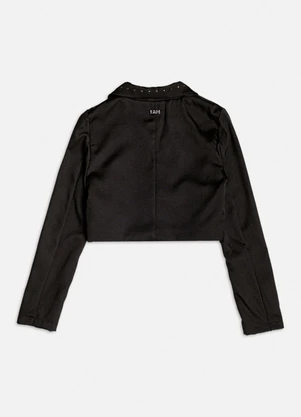 Authoria - Blazer de Alfaiataria com Pedrarias Preto - AUTHORIA