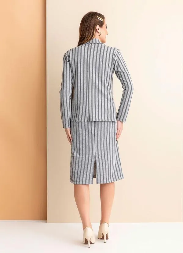 Rosalie - Blazer Mescla Listrada com Manga 4