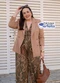 Quintess - Blazer Perfeito Bege em Crepe Plano de Alfaiataria - variação:  