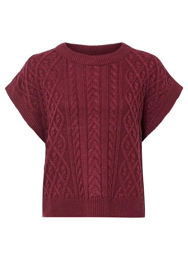 bonprix - Blusa Bordô em Tricô 5