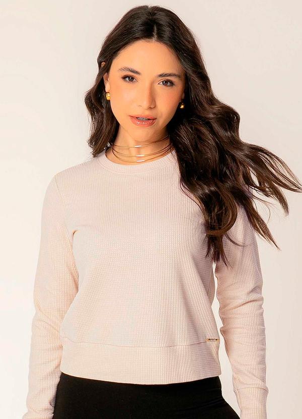 Cativa - Blusa de Tricô Feminina Bege 1