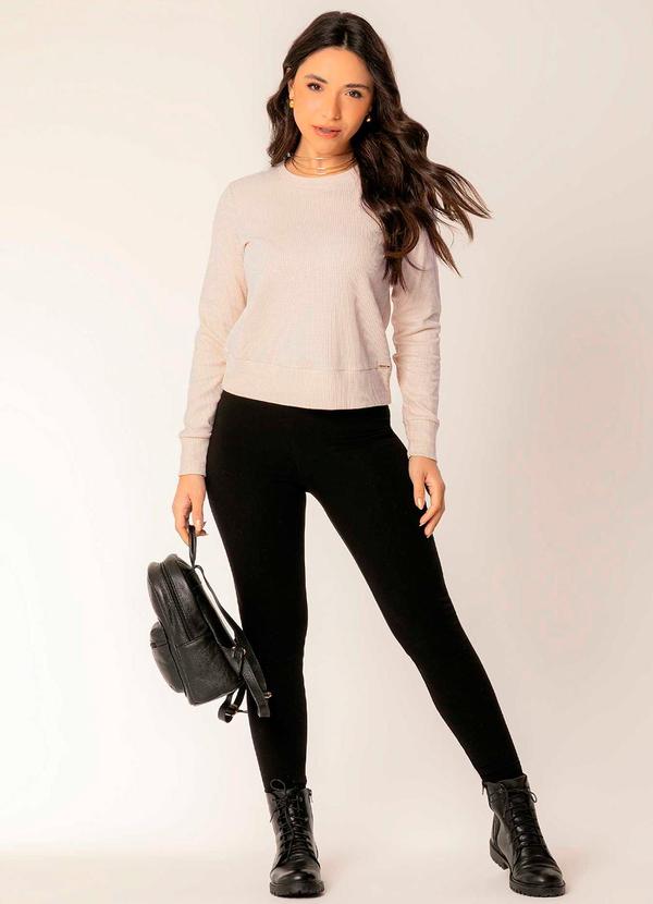 Cativa - Blusa de Tricô Feminina Bege 2