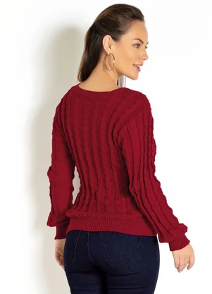 Rosalie - Blusa em Tricot Vermelha - ROSALIE