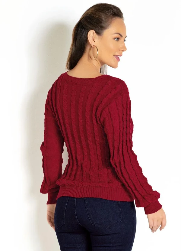 Rosalie - Blusa em Tricot Vermelha 2