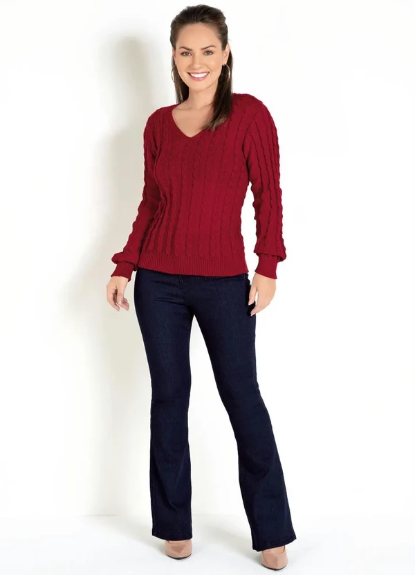 Rosalie - Blusa em Tricot Vermelha 3