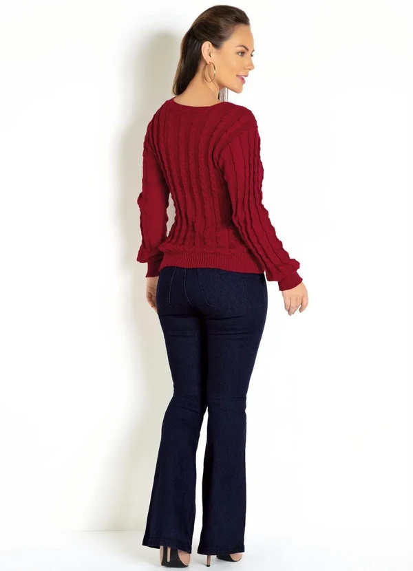 Rosalie - Blusa em Tricot Vermelha 4
