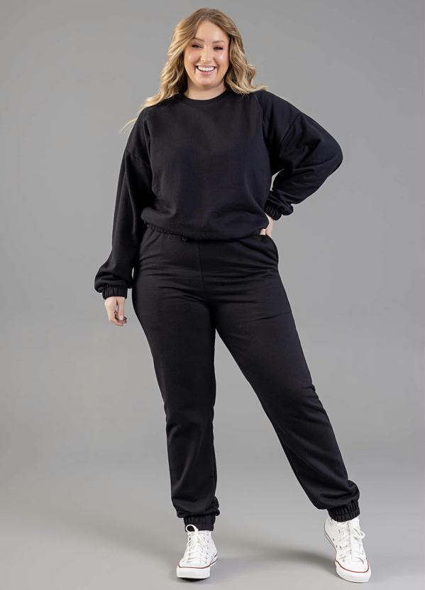 Just Basic - Blusão Básico Adulto Preto 1