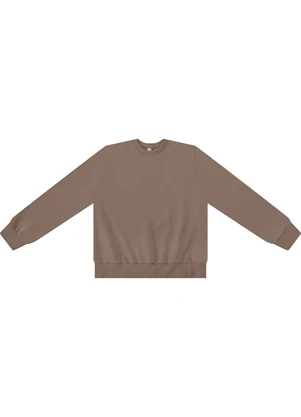 Rovitex - Blusão Básico Moletom Peluciado Marrom - ROVITEX