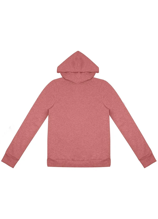 Rovitex - Blusão com Capuz Feminino Rosa