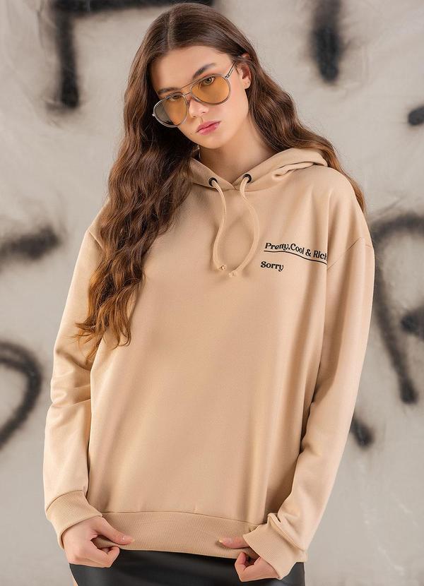 Choyee - Blusão Cookie em Moletomcookie Bege 1