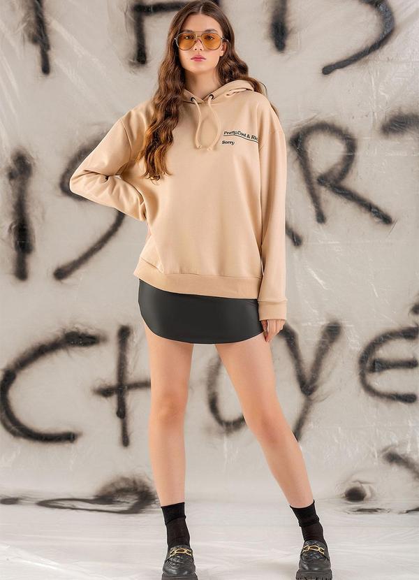 Choyee - Blusão Cookie em Moletomcookie Bege 3