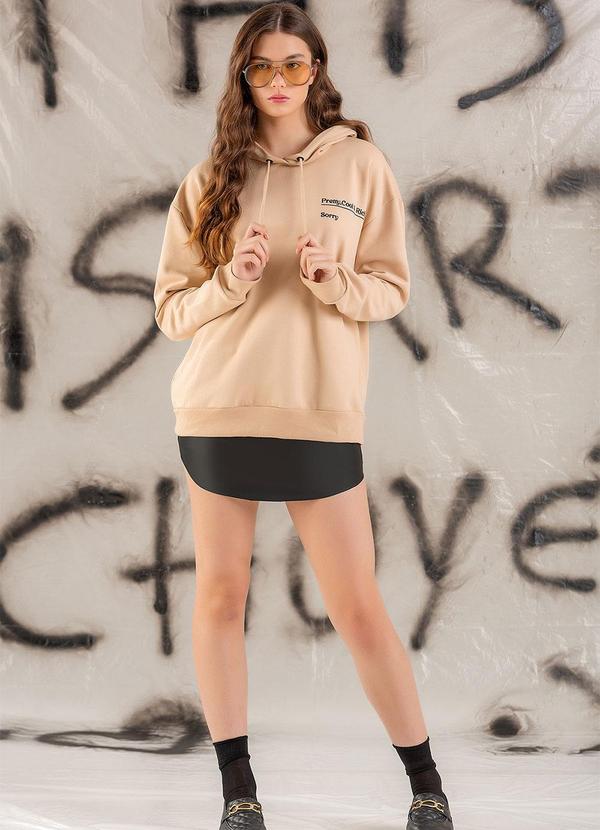 Choyee - Blusão Cookie em Moletomcookie Bege 4