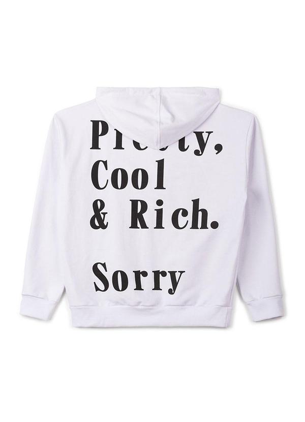Choyee - Blusão em Moletom Branco 6