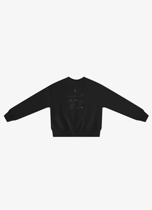 Rovitex - Blusão em Moletom com Bordado Preto - ROVITEX