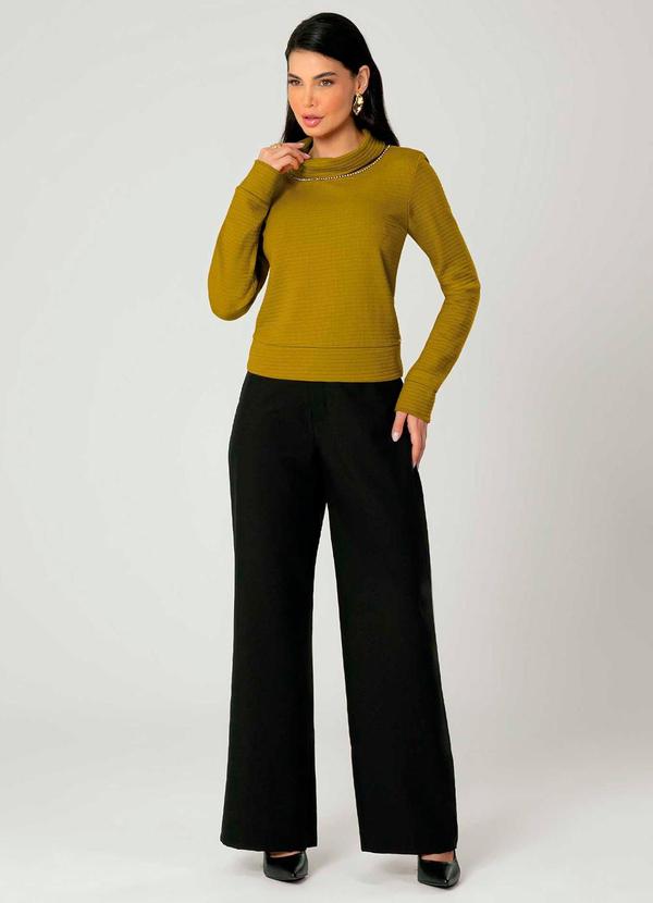 Gris - Blusão Feminino Adulto Amarelo 2