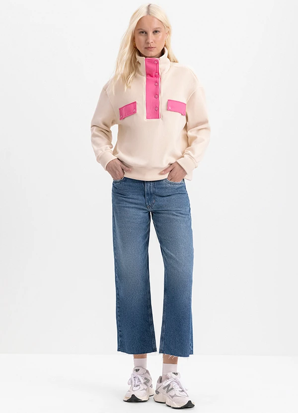 Essendi - Blusão Feminino em Fleece Natural 3