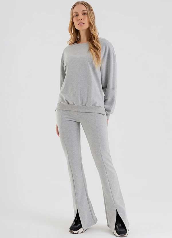 Just Basic - Blusão Feminino em Molecotton Cinza 3