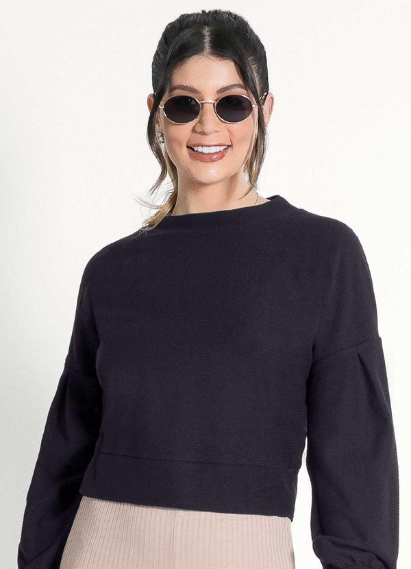 Habana - Blusão Feminino Moderno e Versátil Preto