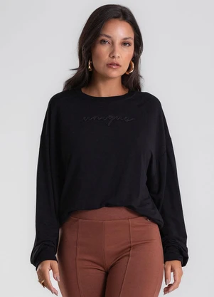 Endless - Blusão Feminino Molecotton Preto - ENDLESS