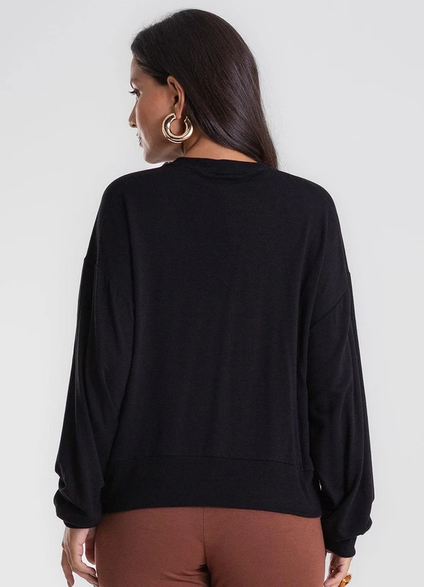 Endless - Blusão Feminino Molecotton Preto 2