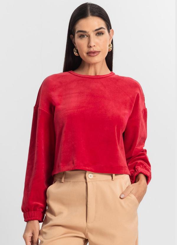 Select - Blusão Feminino Plush Vermelho