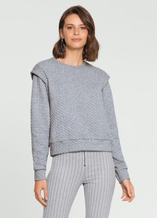 Lunender - Blusao Matelasse Cinza