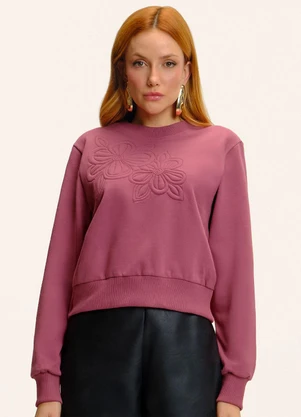 Endless - Blusão Moletom Bordado Felpado Vermelho - ENDLESS