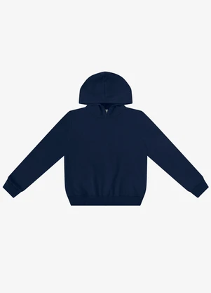 Rovitex - Blusão Moletom Felpado com Capuz Azul - ROVITEX