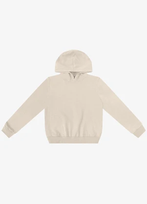 Rovitex - Blusão Moletom Felpado com Capuz Bege - ROVITEX