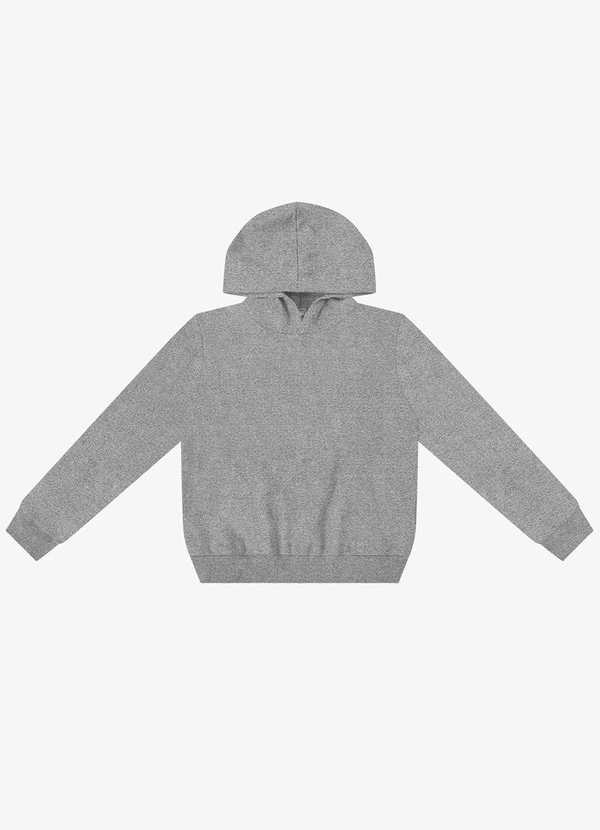 Rovitex - Blusão Moletom Felpado com Capuz Cinza 1