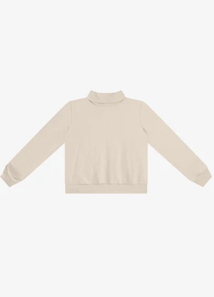 Rovitex - Blusão Moletom Peluciado Básico Bege - ROVITEX