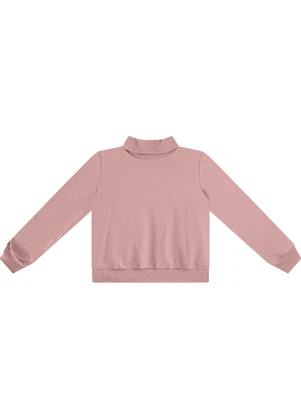 Rovitex - Blusão Moletom Peluciado Básico Rosa - ROVITEX