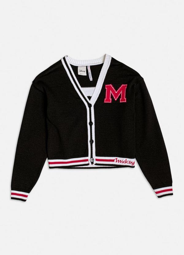 Authoria - Cardigan de Tricot do Mickey Preto 1