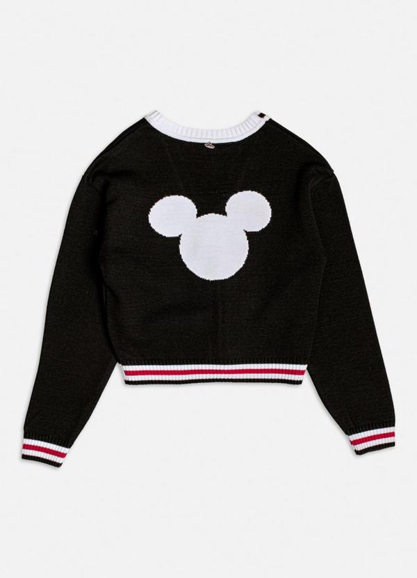 Authoria - Cardigan de Tricot do Mickey Preto 2