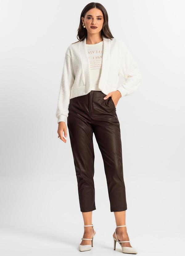 Endless - Cardigan Feminino Tricô Felpudo Bege 3