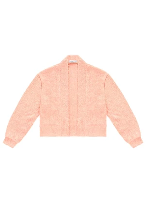 Endless - Cardigan Feminino Tricô Felpudo Rosa - ENDLESS