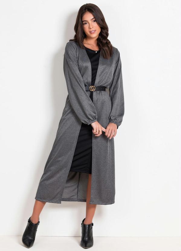 Outlet - Casaco Alongado Mescla Moda Evangélica 3